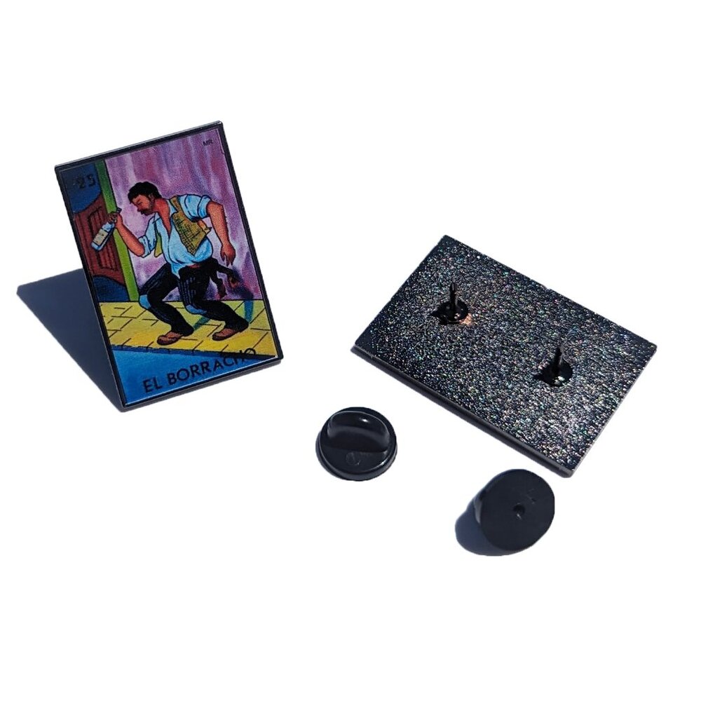 Pin El Borracho Loteria Pin For Caps Clothing Enamel Badge Borracho Mexican Pin